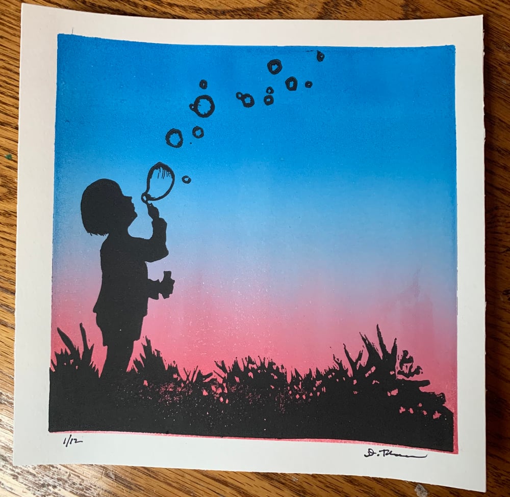 Image of Bubbles at Sunset