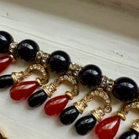 Image 11 of Christian Dior Glass Beaded & Rhinestone Bib Necklace