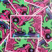 “DJ Haring’d gator”  matte 3”  sticker