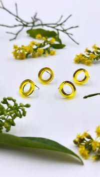 Image 5 of Náušnice Hope barevné zrcadlové lesk & mat a černé a bílé