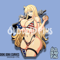 Image 3 of Freedom-Chan OC Enamel Pin