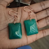Image 2 of Green Agate Earrings