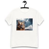 Pawsome Style: Unisex Classic Tee with Cat-Themed Digital Art