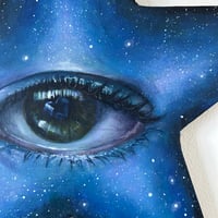 Image 3 of “We’re made of stars” acrylic on star canvas - vol.2