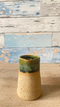 Image 1 of Green glaze pourer.