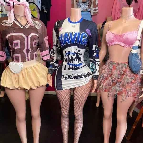 Image of Pink Crop Set 