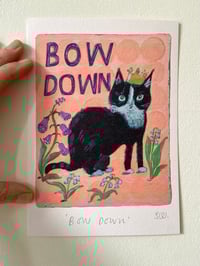 Image 2 of Bow Down print -A5