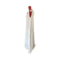 Image 2 of White Ghost" Hand-Stitched Upcycled Maxi Dress – One of a Kind
