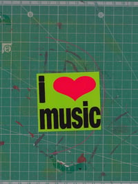 Image 2 of I ♥ MUSIC STICKER