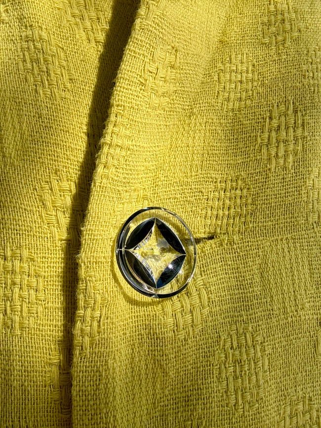 LEMON YELLOW COAT KAFTAN