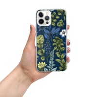 Image 10 of Art Nouveau Inspired Blue Boho Floral Clear Case for iPhone®