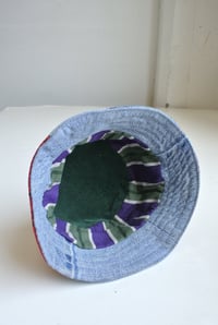 Image 4 of Reworked NY Reversible Bucket Hat MCM Red   Small 22"