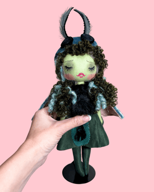 Image of MOTH INSPIRED SMALL ART DOLL