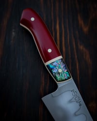Image 3 of 8” Gyuto - Abalone/Maroon G10