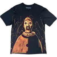 Image 1 of “WEAR ART THE CLOWN” Custom Bleach Painted T-shirt LARGE