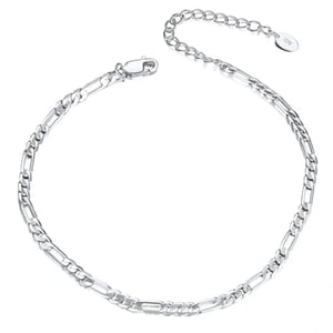 Image of MYRA Figaro Chain Anklet | S925 Sterling Silver