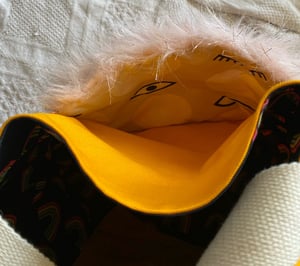 Image of Yellow With Space Ships Tote Bag