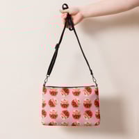 Image 1 of kawaii jam jar pattern pink Crossbody bag