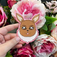 Image 2 of V.2. Eevee 100% embroidery patch, 4 inch