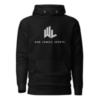 God. Family. Sports. Black Hoodie