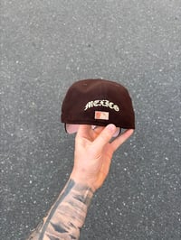 Image 2 of  PINK BRIM MOCHA ESTADOS UNIDOS MEXICANOS DIAMONDBACKS CUSTOM FITTED CAP