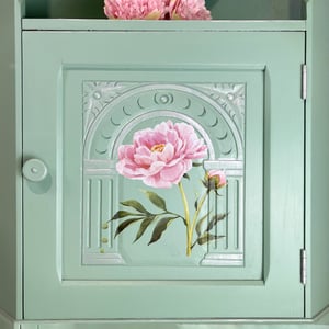 Image of Oak Shelved Corner Cupboard 