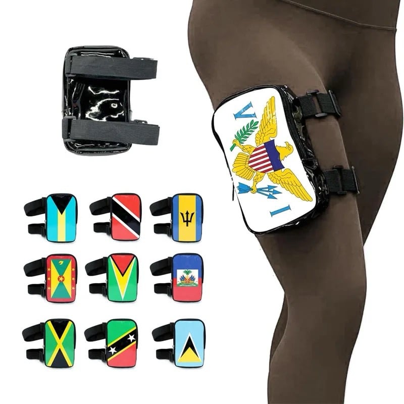 Image of Rep your Island Handsfree Leg, Thigh, Waist, Chest Pouch (carnival or jourvert)