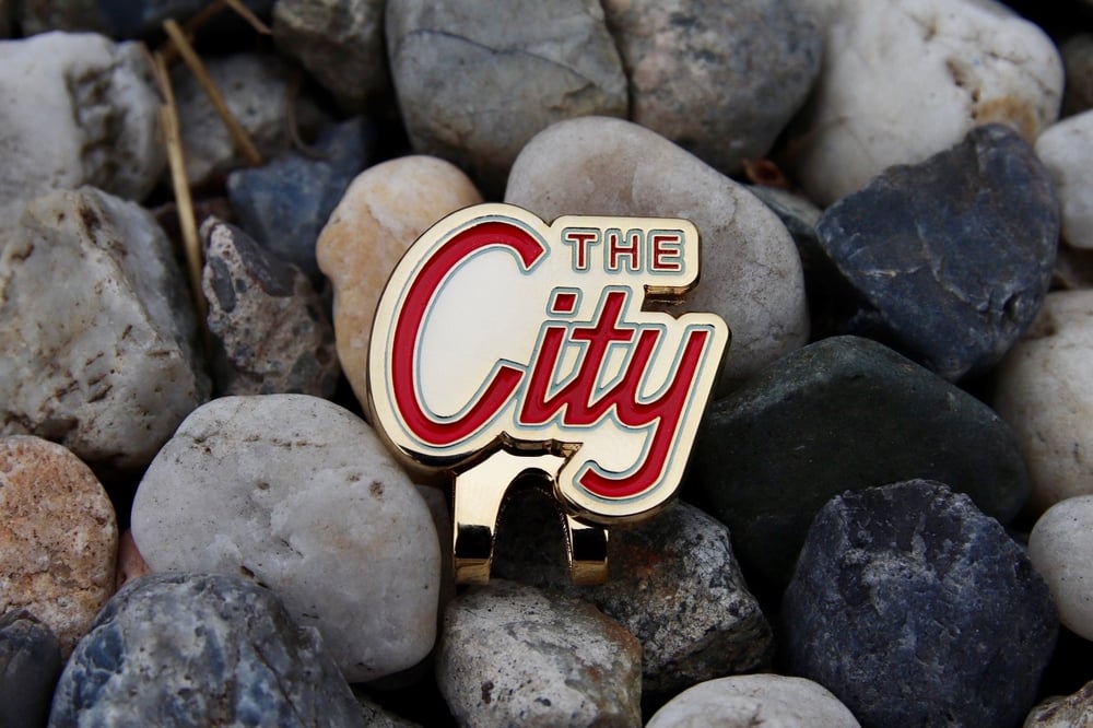 Image of City Script Clip - Red/Gold