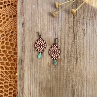 Image 1 of Ripple earrings - Desert no.2