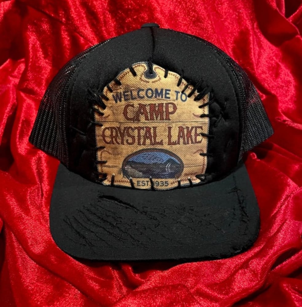 Image of Camp Crystal Lake Distressed Trucker