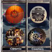 Image 1 of 4 ceramic supernatural coasters