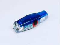7" REVERSE SCOOP REVERSE TAPER 2 HOLE (BLUE)