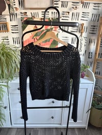 Image 1 of H & M Net crop sweater