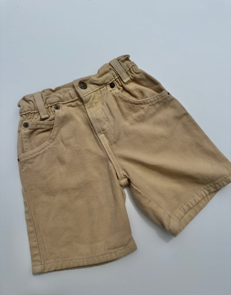 Image of Vintage Orange Tab Levi's Tan Shorts 3T
