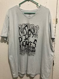 Image 1 of 'No Signal' Custom Screenprint Tee (2XL V-neck)