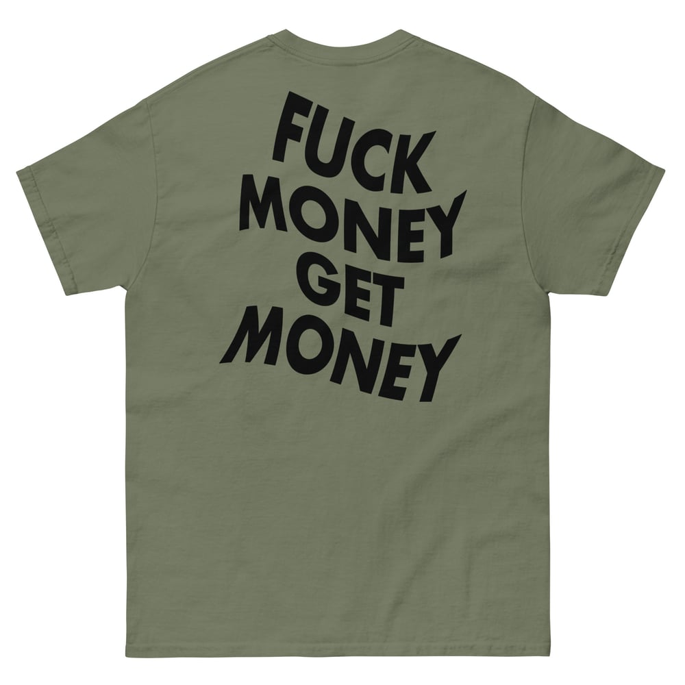 Image of BLACK FMGM LOGO  GREEN TEE