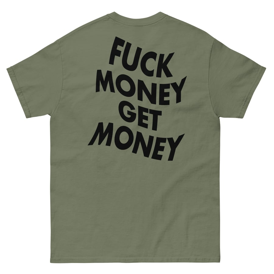 Image of BLACK FMGM LOGO  GREEN TEE