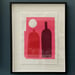 Image of Bottles and Moon framed print