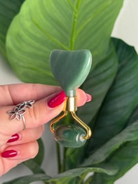 Image 2 of GREEN AVENTURINE GUA SHA FACE ROLLER