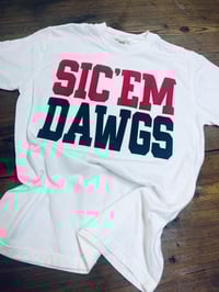 Sic 'Em Dawgs PUFF PRINT T