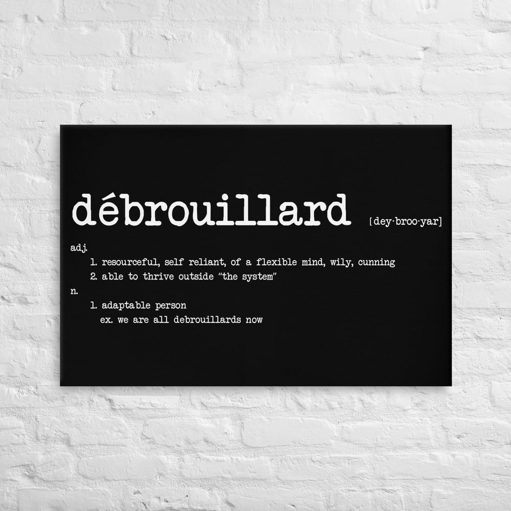 Image of "Débrouillard" Stretched Canvas Wall Art