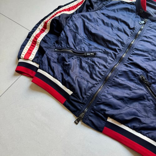 Image of Moncler Nylon Biker Jacket, Size Medium