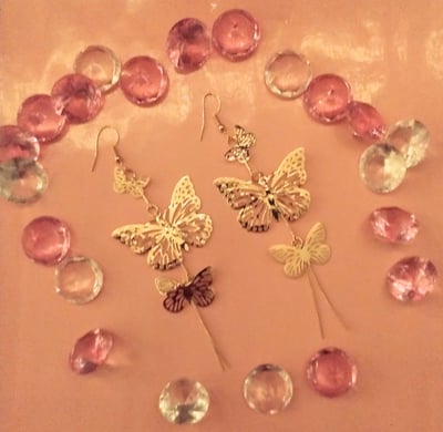 Image of Pretty Butterfly Dangle Earring Set✨🦋