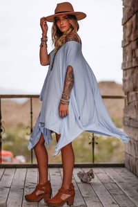 Image 2 of The Wren Tunic - Light Blue