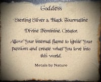 Image 6 of goddess with black tourmaline & chain