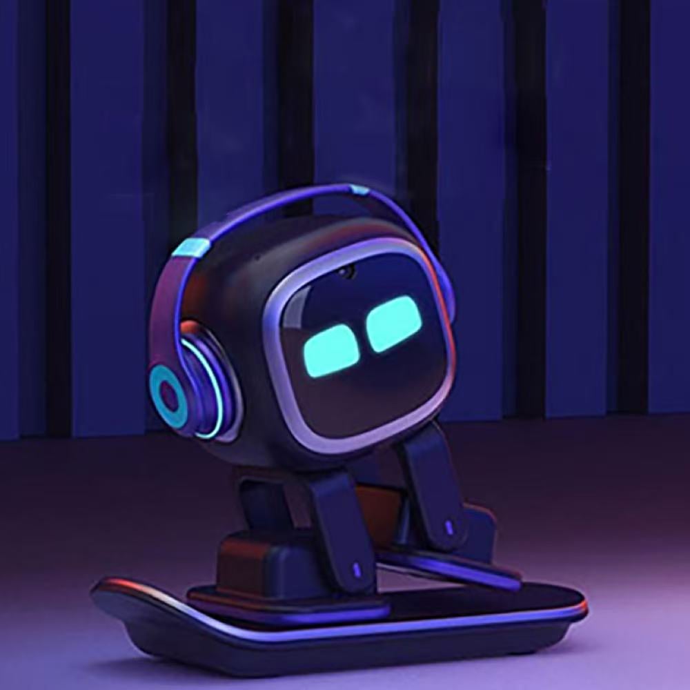 Image of emo robot children's toys dialogue interactive companion desktop electronic pet robot learning gift