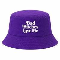 Bad Bitches Love Me Bucket Hat PURPLE
