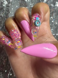 Image 4 of Pink Friday gel press on nails Amirra birthday sale