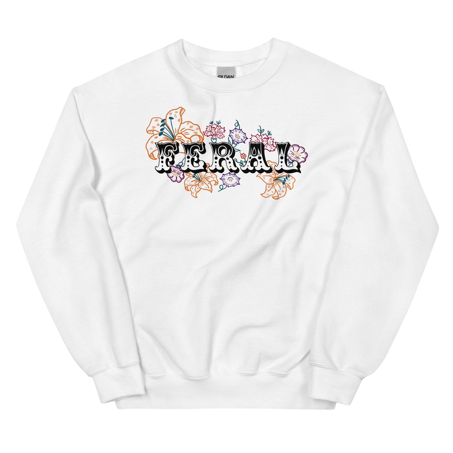 Image of FERAL DREAMERS - FERAL WHITE SWEATER