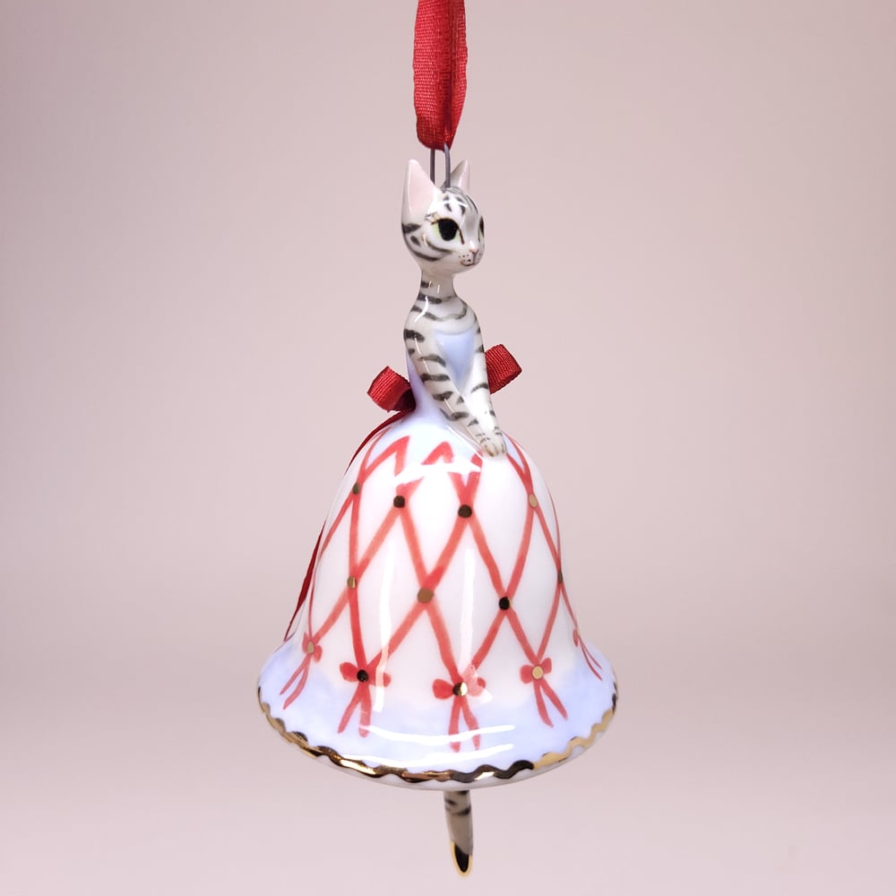 Image of December 1862 Porcelain Christmas Bell